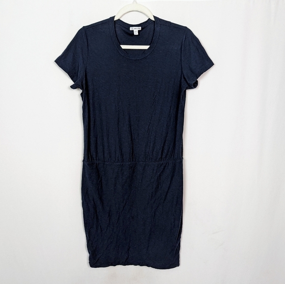 James Perse Dresses & Skirts - Standard JAMES PERSE sz. 3/L Dress Midi Tee Shirt Slub Knit Dress Cotton Modal